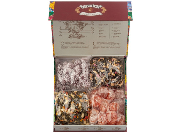 Подарочный набор c купажами чая и сладостями «Весенние птицы», Цвет мультиколор