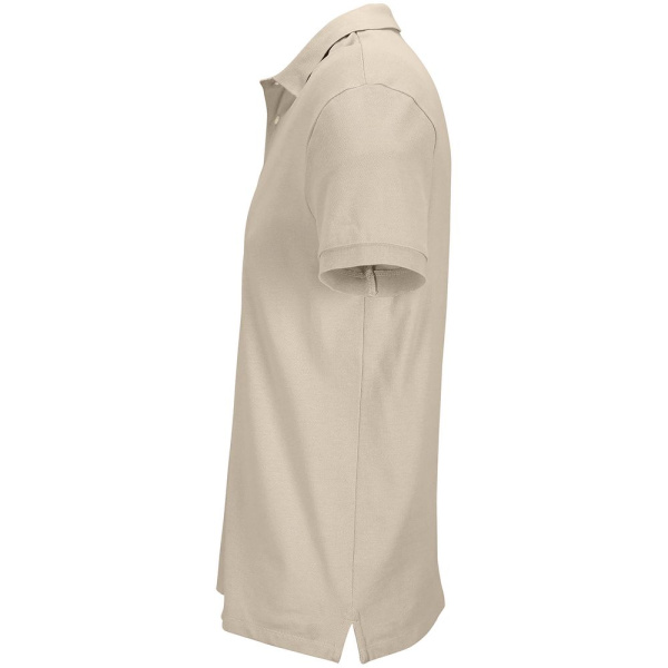 Рубашка поло унисекс Pacific, бежевая (льняная), S–XXL