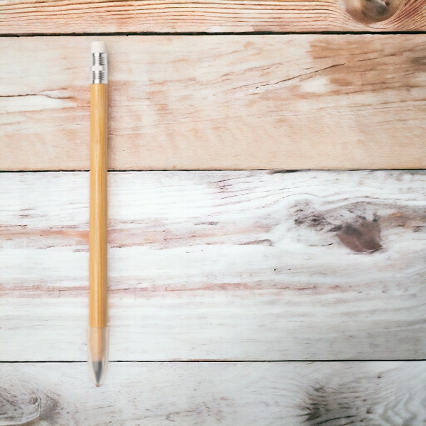 Бесконечный карандаш с ластиком TIKUN / Вечный карандаш, бежевый