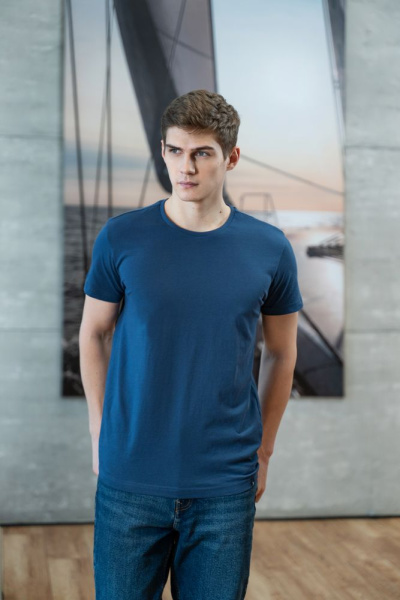 Футболка мужская American U, синяя, S-XXL