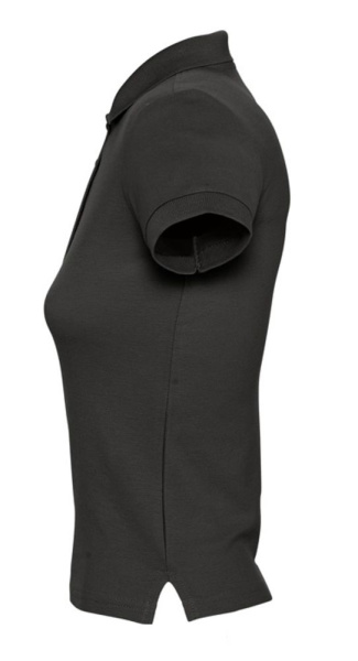 Рубашка поло женская People 210, черная, S–XXL