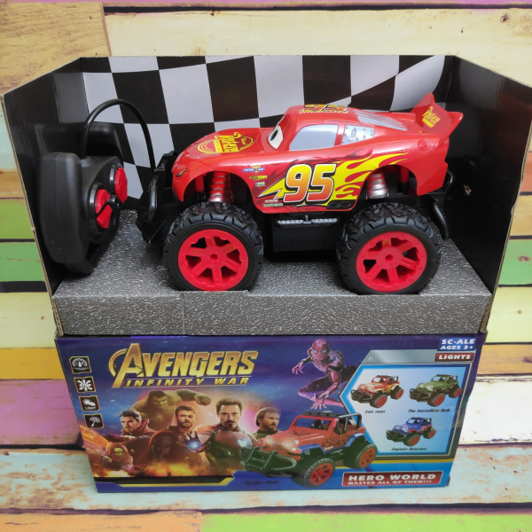 Инерционная машинка Avengers Infinity War Model Car "Мстители", масштаб 1:16, МИКС Молния Маквин ( м