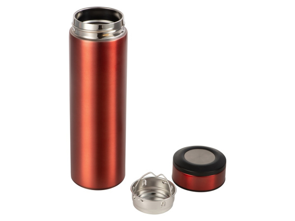 Термос «Confident Metallic», Цвет красный