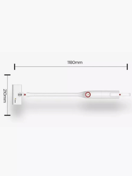 Моющий вертикальный беспроводной пылесос, 150 Вт, 840 мл, 3 режима мощности, 10000 мАч, белый