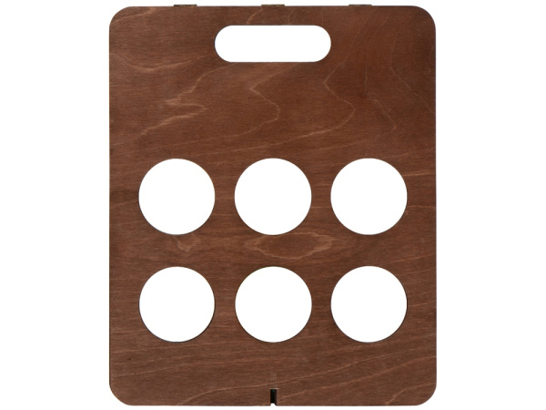 Подставка под винные бутылки «Groot», Цвет красно-коричневый