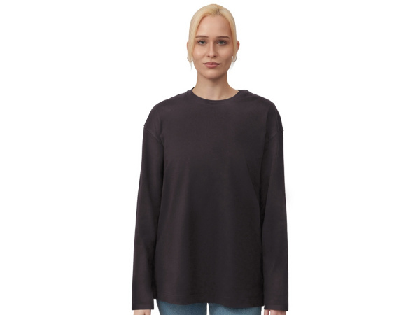 Лонгслив оверсайз «Berlin» унисекс, Размер XL-2XL, Цвет темно-серый