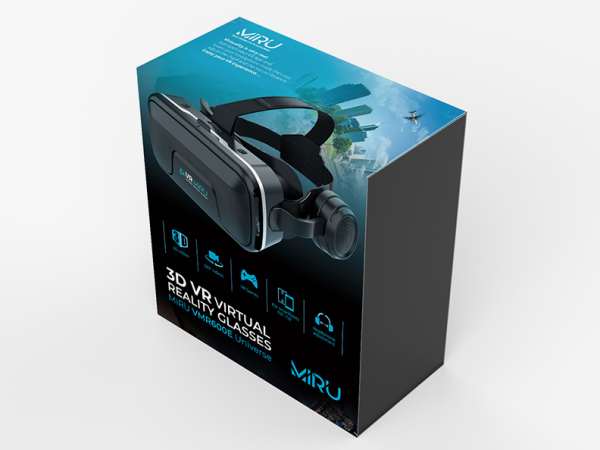 Очки виртуальной реальности MIRU VMR600E Universe для смартфона 4-7" + встроенные проводные наушники