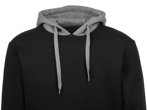 Толстовка с капюшоном «Amsterdam» мужская, Размер 2XL, Цвет черный/серый меланж