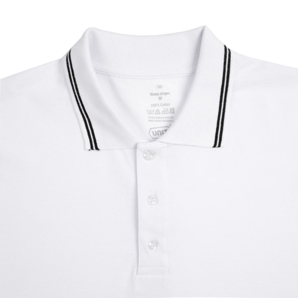 Рубашка поло Virma Stripes, белая, S-3XL