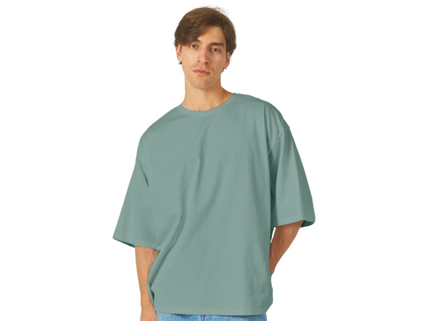 Футболка оверсайз «Berlin» унисекс, Размер XL-2XL, Цвет пыльно - бирюзовый