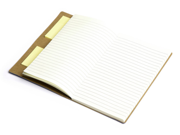 Блокнот А5 «Write and stick» с ручкой и набором стикеров, Цвет синий