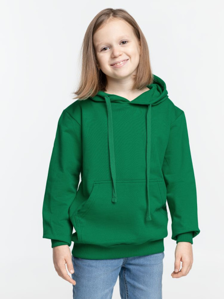 Худи детское Kirenga Kids 2.0, зеленое, 6–14 лет