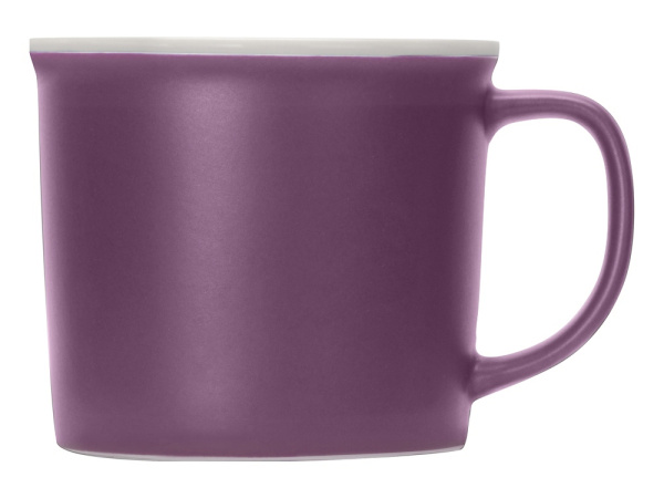 Кружка «Nancy», матовая, Цвет фиолетовый/белый