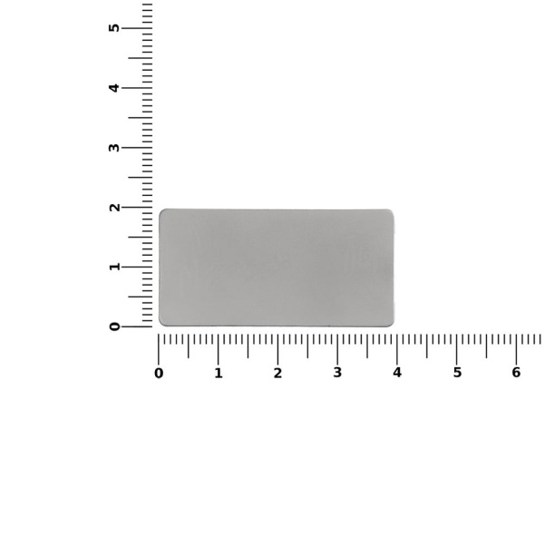 Значок Magnet Matto, серебристый, 2x4 см