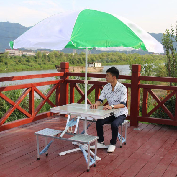 Складной туристический стол трансформер / Портативный кемпинговый стул алюминиевого сплава
