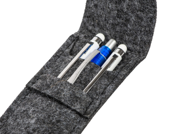 Футляр для ручек из RPET-фетра «Felt», Цвет серый