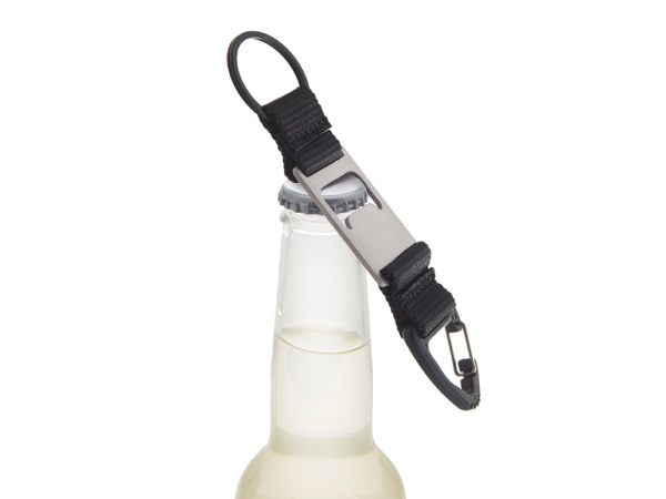 Брелок-ремувка с открывашкой «Champion», Цвет черный