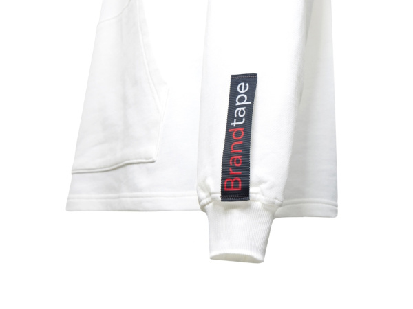 Худи оверсайз «Alpha.01» унисекс, с миксом видов нанесения, Размер XS-S, Цвет молочный