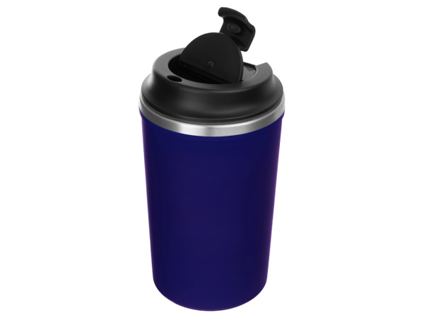 Герметичная термокружка на присоске «Kick», 350 мл, Цвет синий