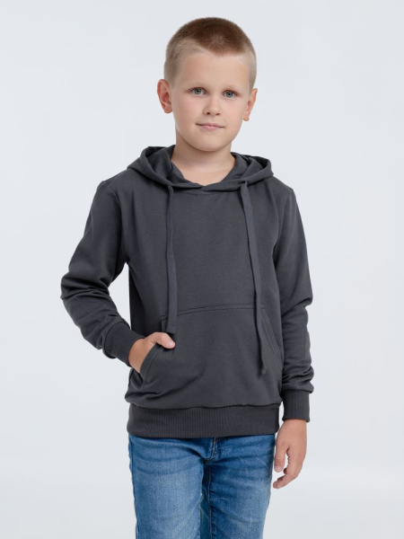 Худи детское Kirenga Kids 2.0, темно-серое (графит), 6–14 лет