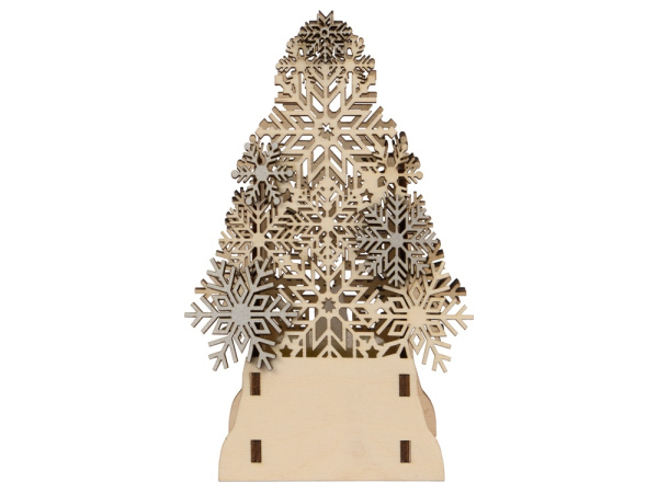 Декоративная фигура «Ель» с электрической свечой, Цвет Натуральный