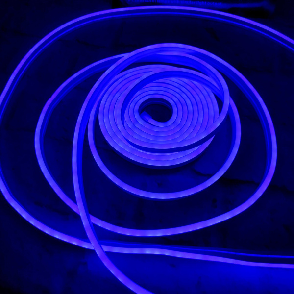 Неоновая светодиодная лента Neon Flexible Strip с контроллером / Гибкий неон 5 м.