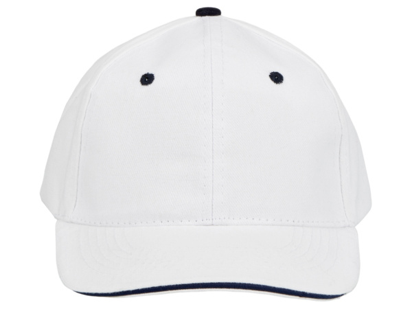 Бейсболка «New Castle», Цвет белый/темно-синий