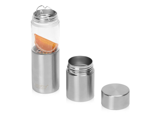 Бутылка для воды «FLAVOUR U SEE», Цвет серебристый