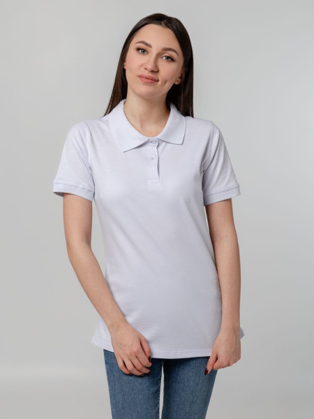 Рубашка поло женская Virma Stretch Lady, белая, S–XXL