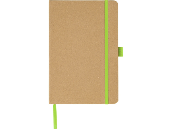 Блокнот A5 в твердой обложке «Sevilia Color», Цвет натуральный, зеленое яблоко