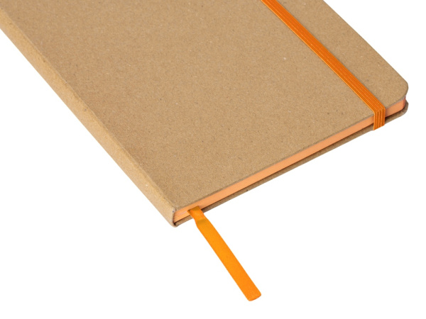 Блокнот A5 в твердой обложке «Sevilia Color», Цвет натуральный, оранжевый