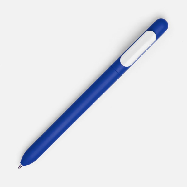 Ручка шариковая Swiper Soft Touch, синяя с белым, 14,3x1,0 см
