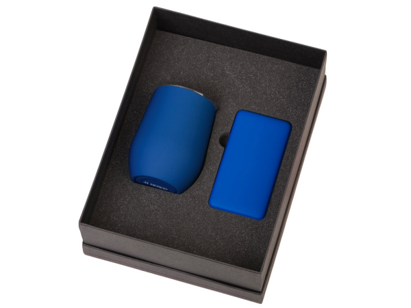 Подарочный набор «COLOR IT» с термокружкой и повербанком, Размер 5000 mAh, Цвет синий